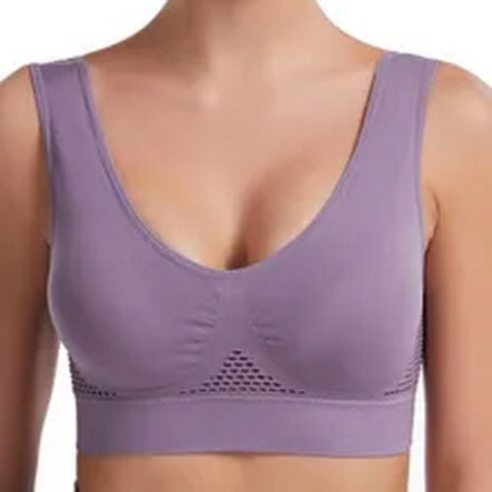 Sports Women Bras Underwear Hollow Out Tube Tops Brassiere Solid Breathable New