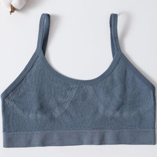 Push Up Seamless Bra Women Soft Tube Solid Brassiere Underwear Low Back Bralette