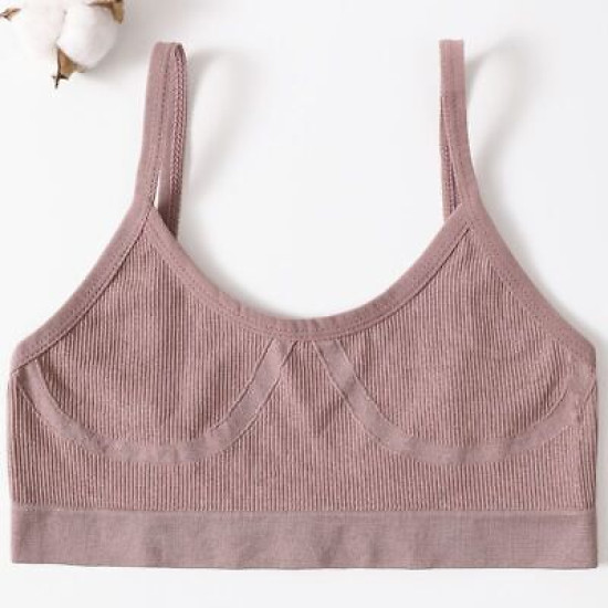 Push Up Seamless Bra Women Soft Tube Solid Brassiere Underwear Low Back Bralette