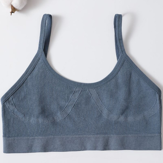 Push Up Seamless Bra Women Soft Tube Solid Brassiere Underwear Low Back Bralette