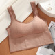 Padded Sports Women Bra Seamless Underwear Camisole Removable Pad Crop Top Solid