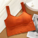 Padded Sports Women Bra Seamless Underwear Camisole Removable Pad Crop Top Solid
