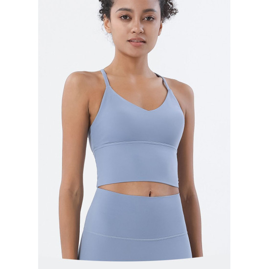 Sports Bra Women Tops Bralette Breathable Underwear Fitness Removable Chest Pads