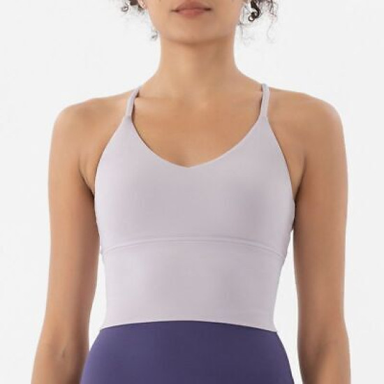 Sports Bra Women Tops Bralette Breathable Underwear Fitness Removable Chest Pads