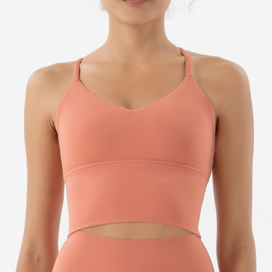 Sports Bra Women Tops Bralette Breathable Underwear Fitness Removable Chest Pads