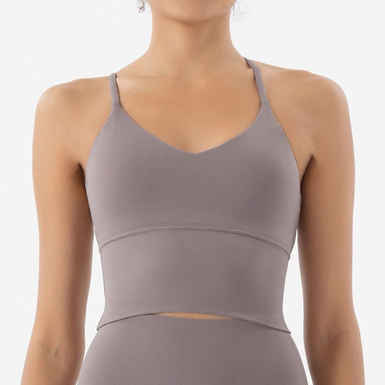 Sports Bra Women Tops Bralette Breathable Underwear Fitness Removable Chest Pads