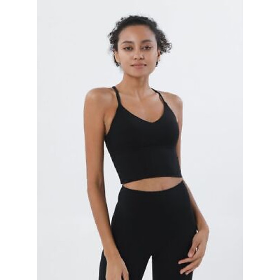 Sports Bra Women Tops Bralette Breathable Underwear Fitness Removable Chest Pads