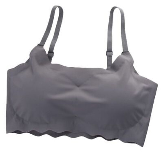 Seamless Bras Women Brassiere Wireless Ice Silk Push Up Sports Padded Solid Bras