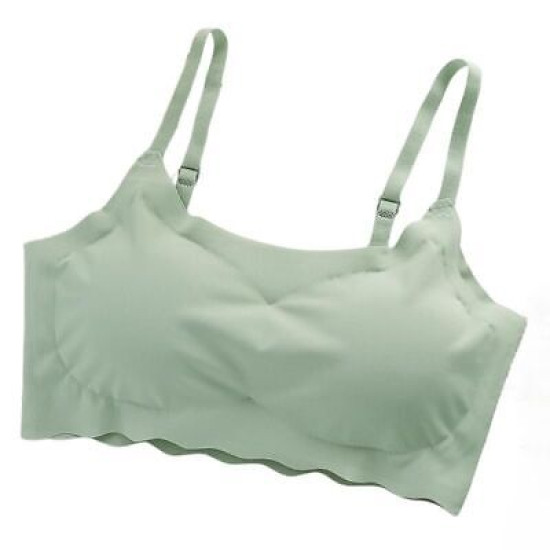 Seamless Bras Women Brassiere Wireless Ice Silk Push Up Sports Padded Solid Bras