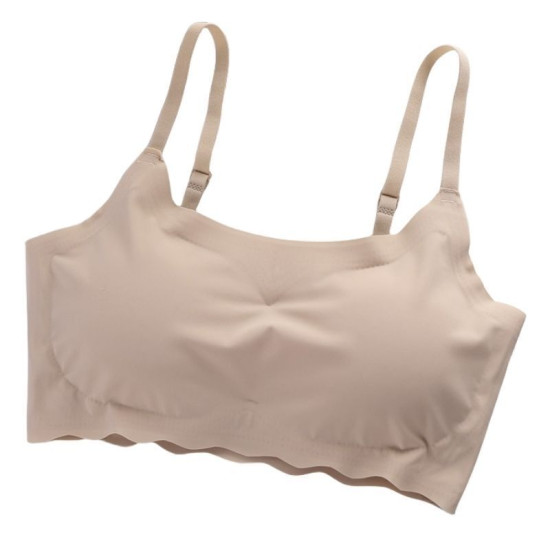 Seamless Bras Women Brassiere Wireless Ice Silk Push Up Sports Padded Solid Bras