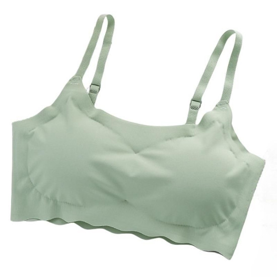 Seamless Bras Women Brassiere Wireless Ice Silk Push Up Sports Padded Solid Bras