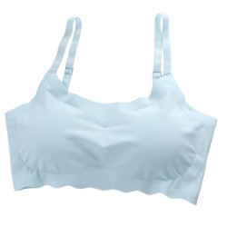 Seamless Bras Women Brassiere Wireless Ice Silk Push Up Sports Padded Solid Bras